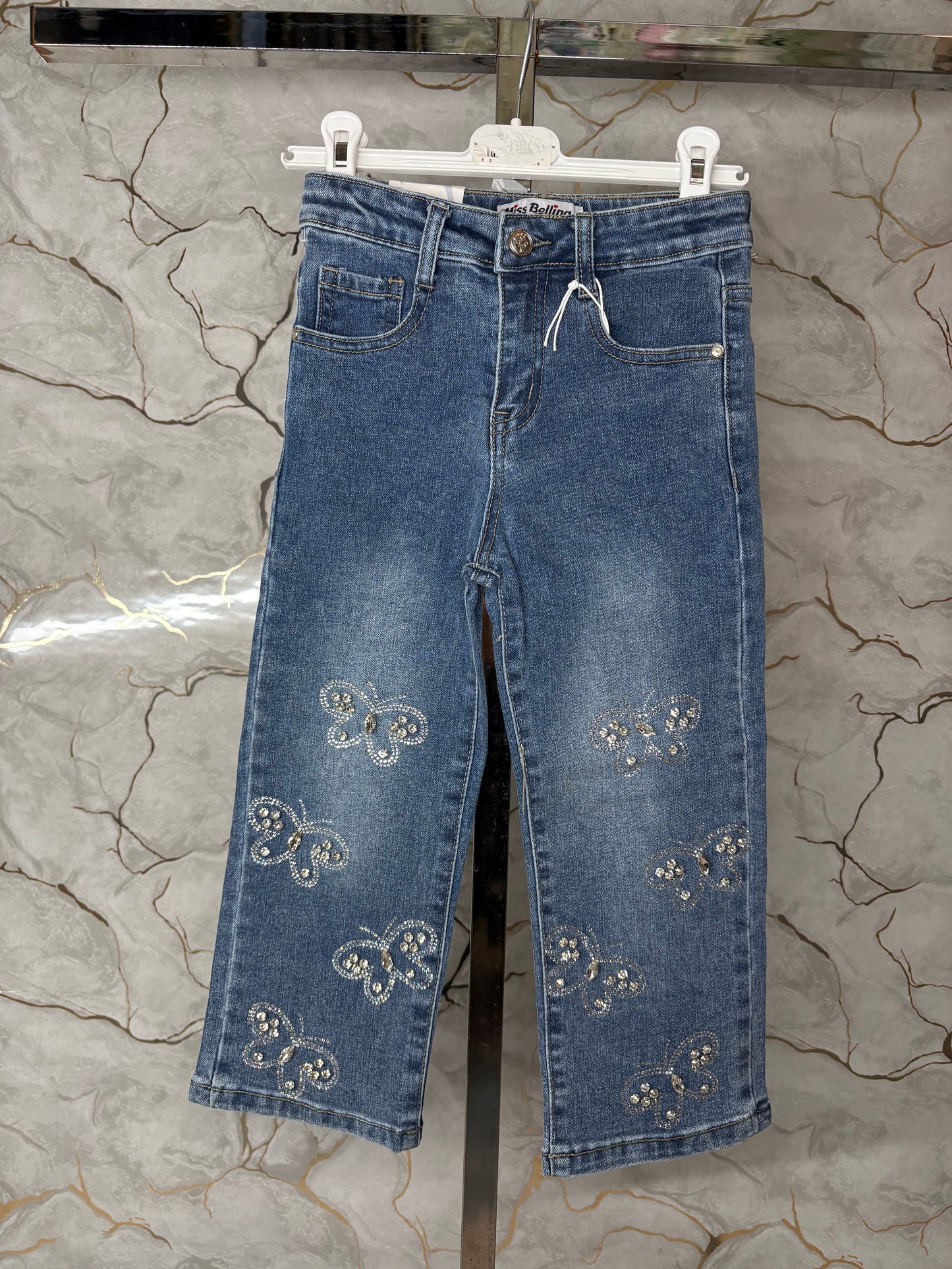 Jeans farfalle