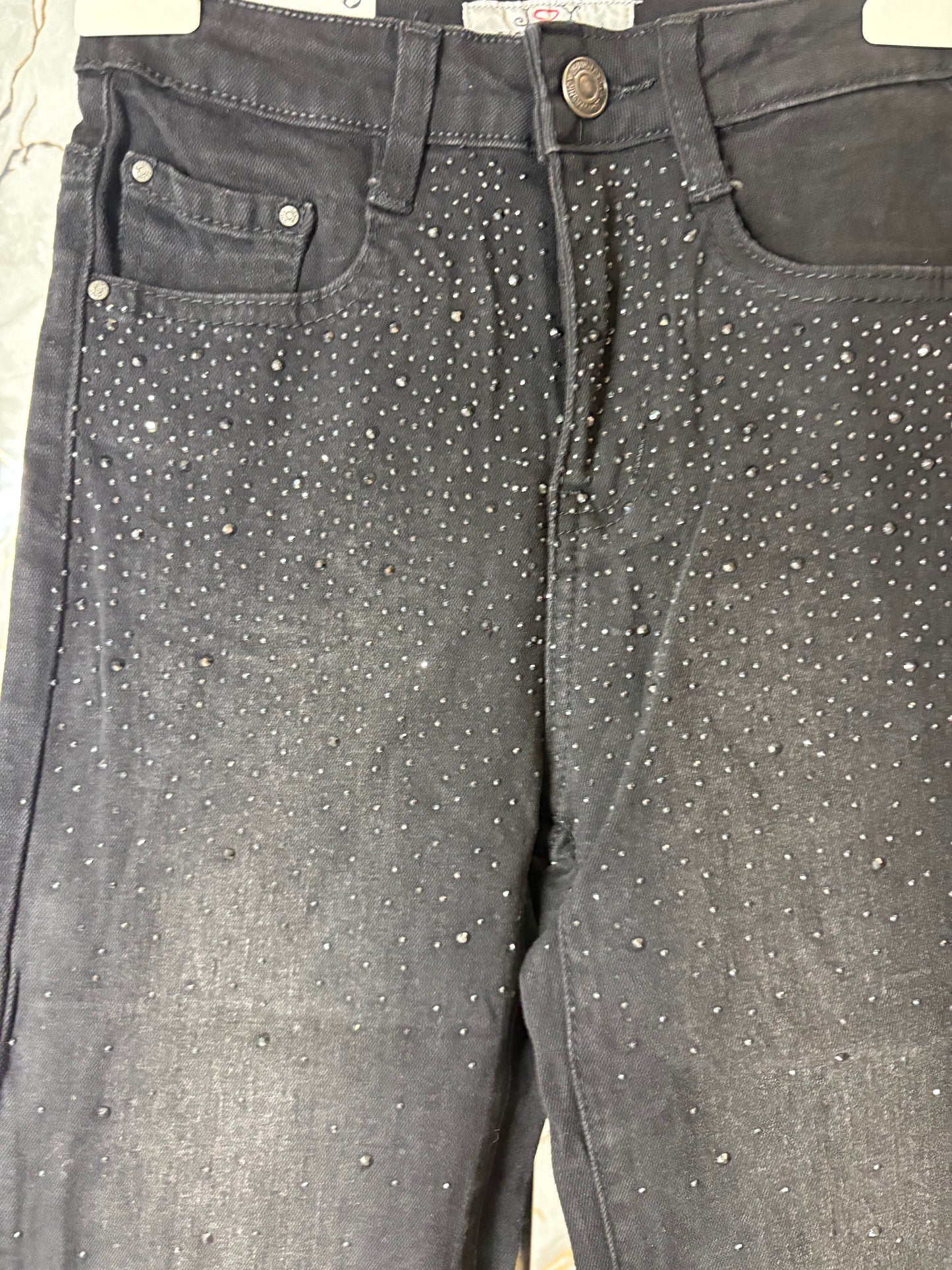 Jeans Swarovski (Nero sfumato)