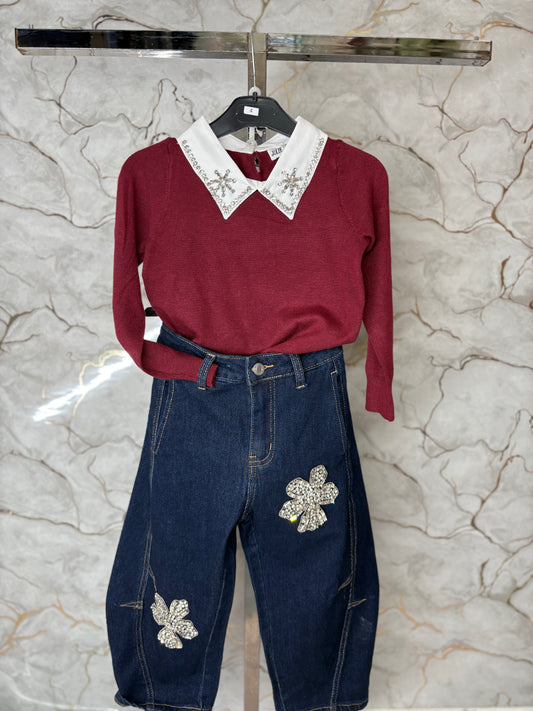 Jeans ballon gioiello