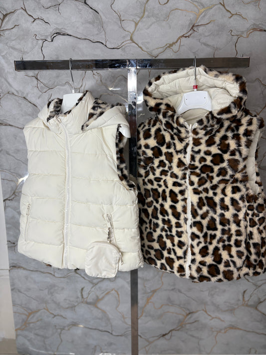 Smanicato double-face animalier