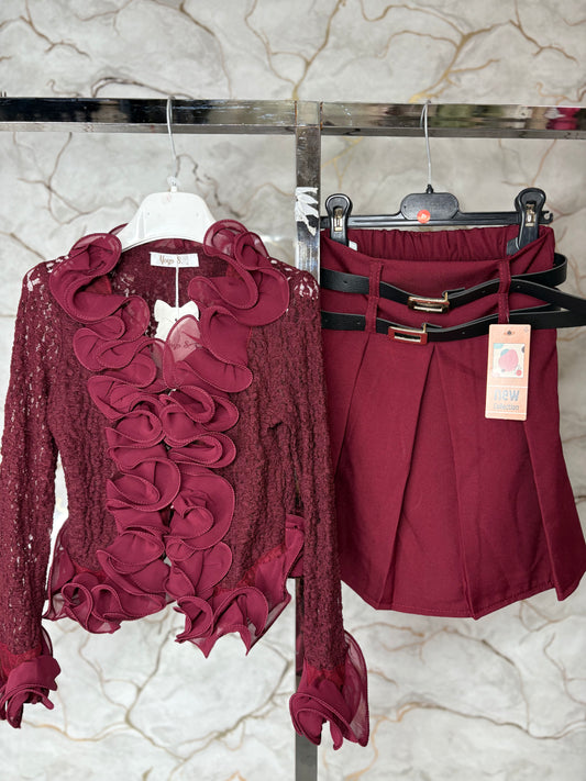 Camicia velluto onda