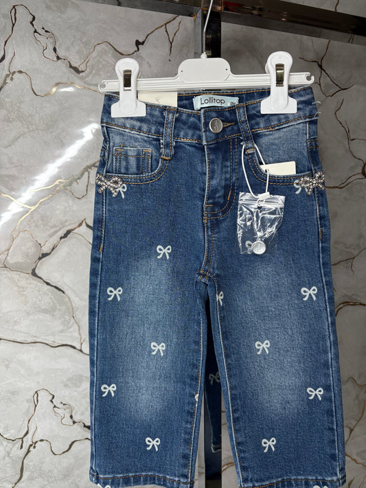 Jeans fiocco
