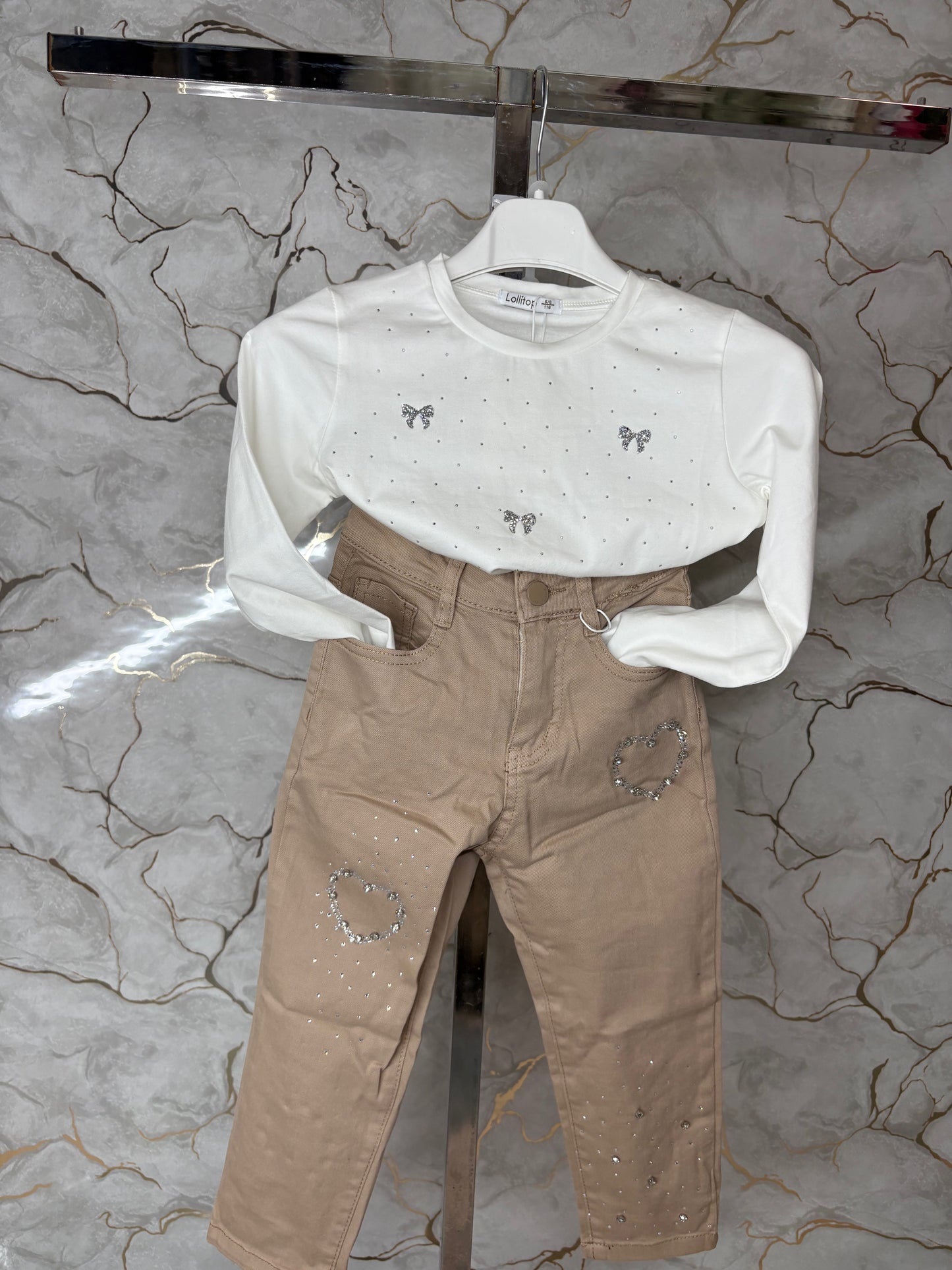 Pantalone Mod. Zara con Swarovski