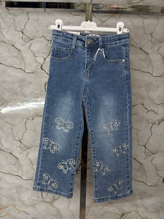 Jeans farfalle