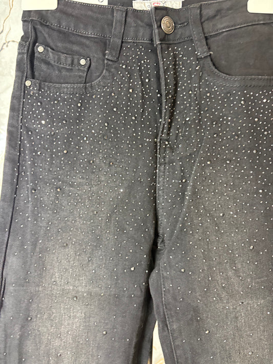 Jeans Swarovski (Nero sfumato)